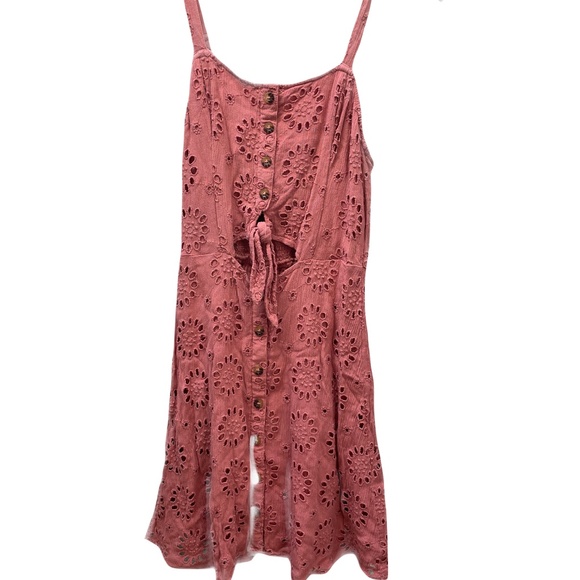 ❤️ HOLLISTER EYELET CUTOUT DRESS SIZE SMALL - Picture 1 of 8